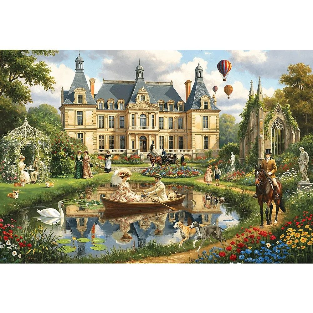 Puzzle trefl 1500 palatul de langa apa copii varsta 11 ani - +15 ani [2]