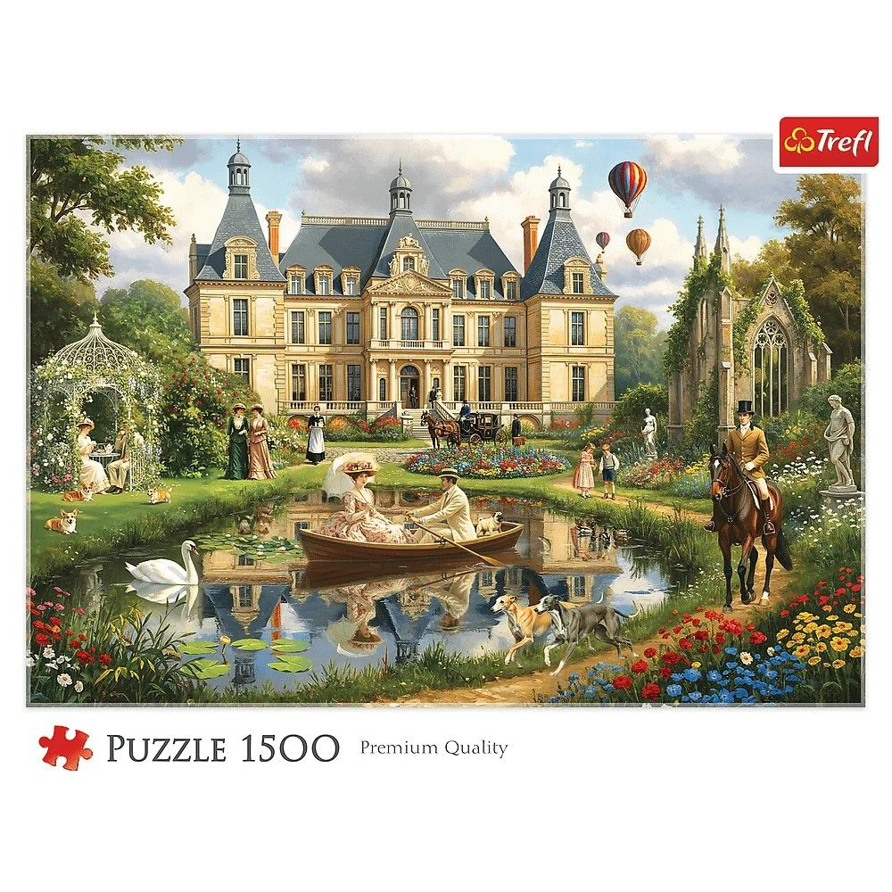Puzzle trefl 1500 palatul de langa apa copii varsta 11 ani - +15 ani [3]