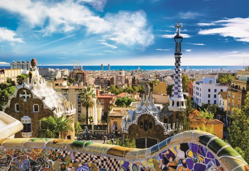 Puzzle trefl 1500 park barcelona [2]