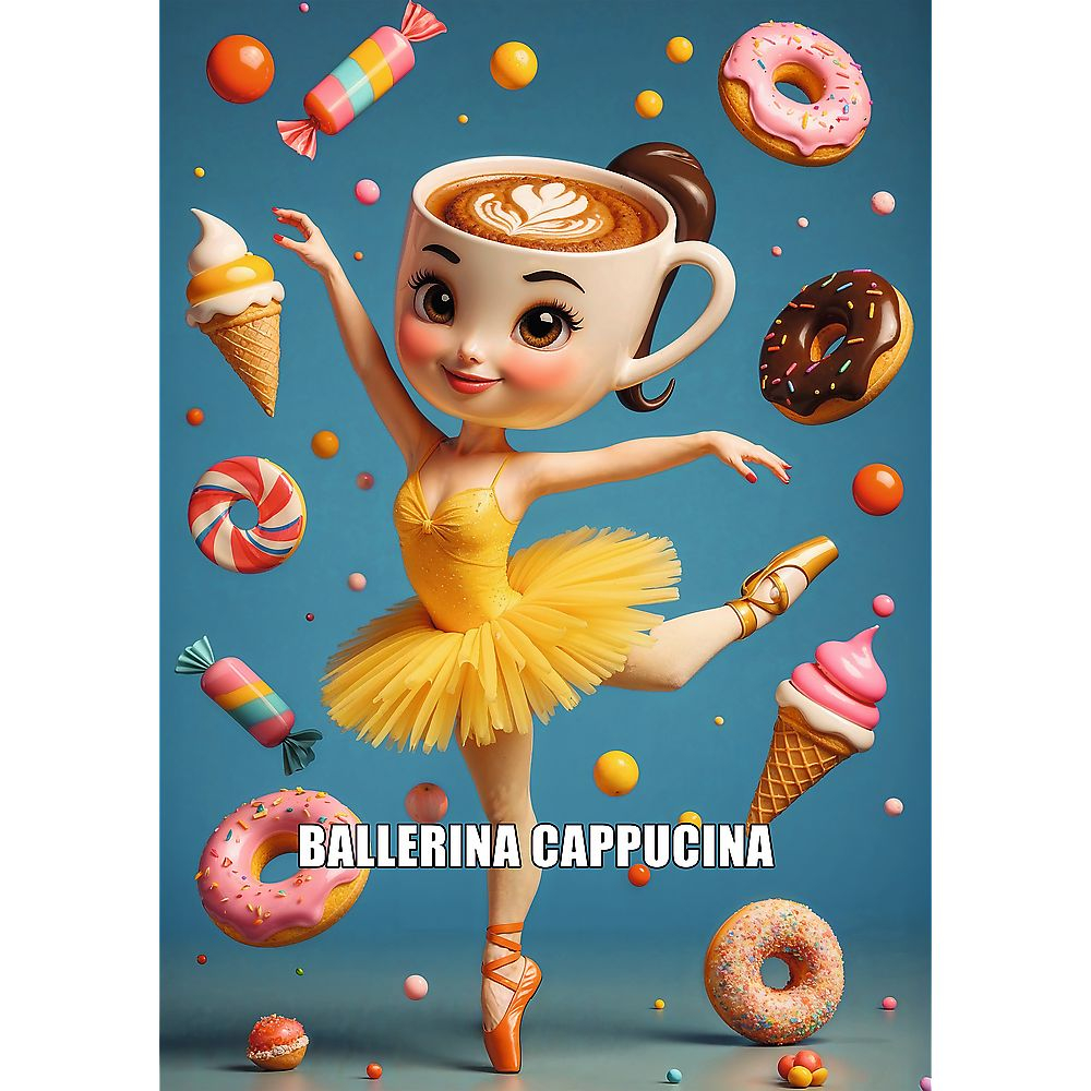 Puzzle trefl 200 brainrots balerina cappucina copii varsta 7 ani - 12 ani [2]