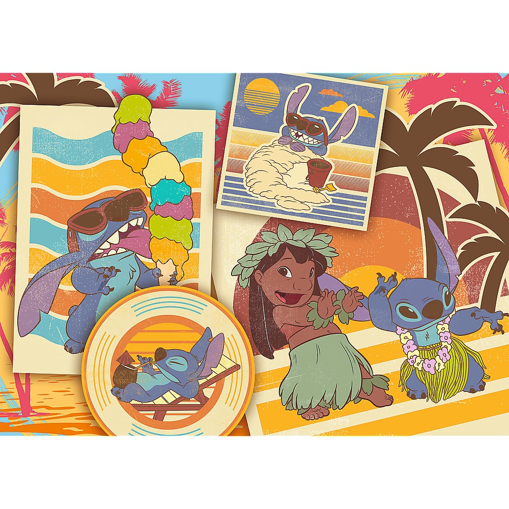 Puzzle trefl 200 stitch la plaja cu lilo si stitch [2]