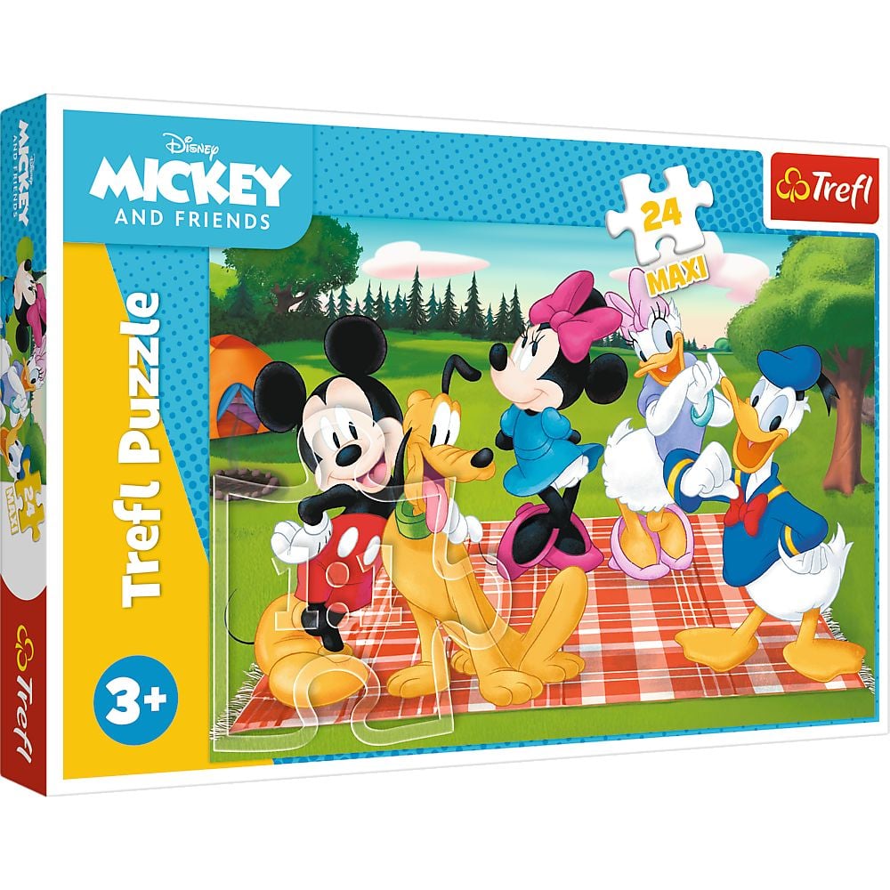 Puzzle trefl 24 maxi disney mickey mouse si prietenii preferatul lui mickey [1]