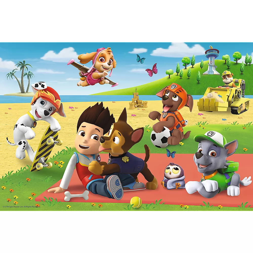 Puzzle trefl 24 maxi patrula catelusilor disctractia la plaja [2]