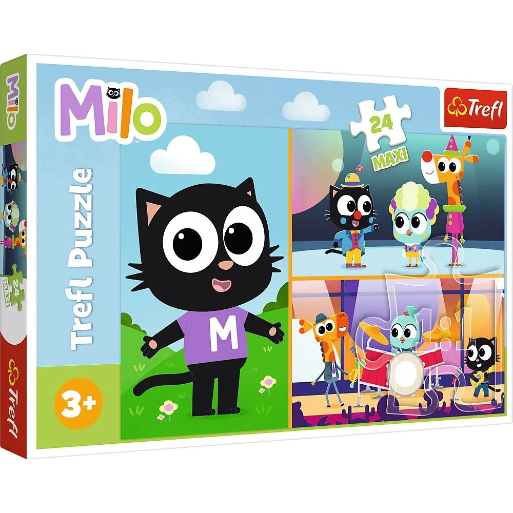 Puzzle trefl 24 maxi planeta milo aventurile motanului milo [1]