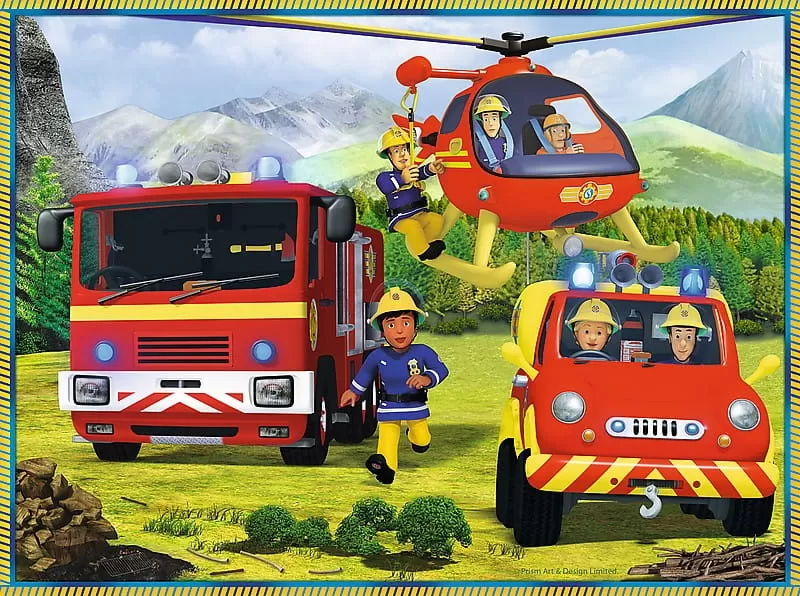 Puzzle trefl 2in1 memo pompierii in actiune, copii varsta 3 ani pana la 7 ani [2]