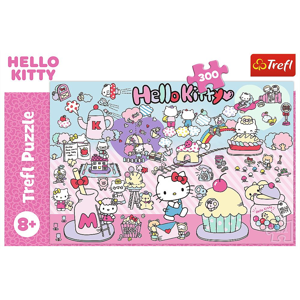 Puzzle trefl 300 descopera lumea lui hello kitty copii varsta 8 ani - +15 ani [3]