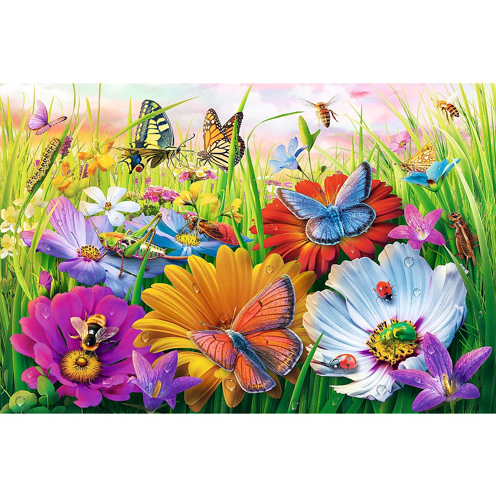 Puzzle trefl 300 easy piece insecte in lunca [2]