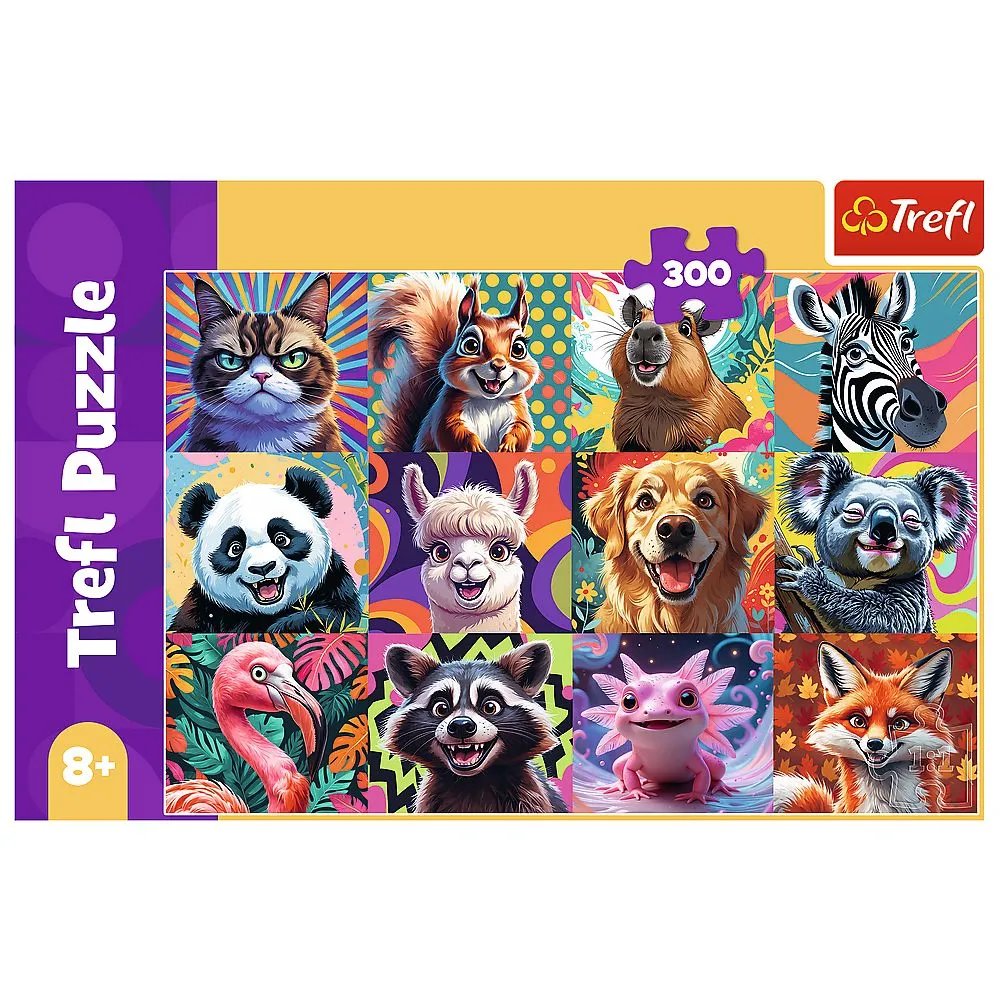 Puzzle trefl 300 portrete amuzante de animale, copii varsta 8 ani pana la 12 ani [3]