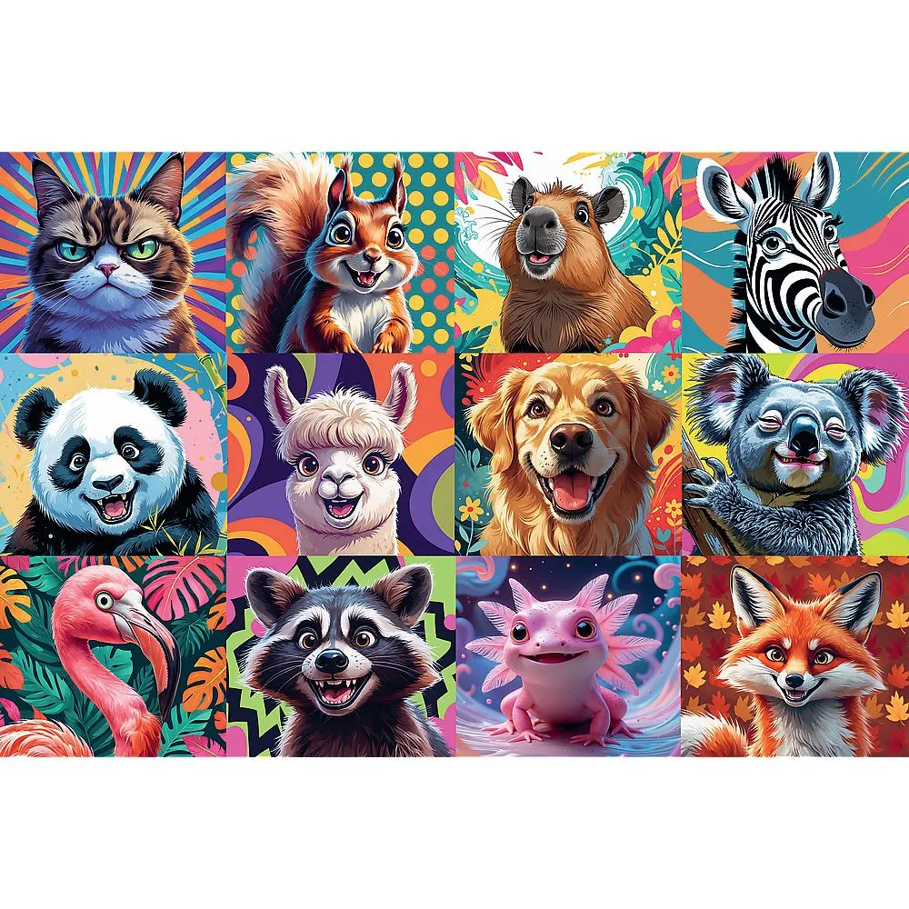 Puzzle trefl 300 portrete amuzante de animale, copii varsta 8 ani pana la 12 ani [2]