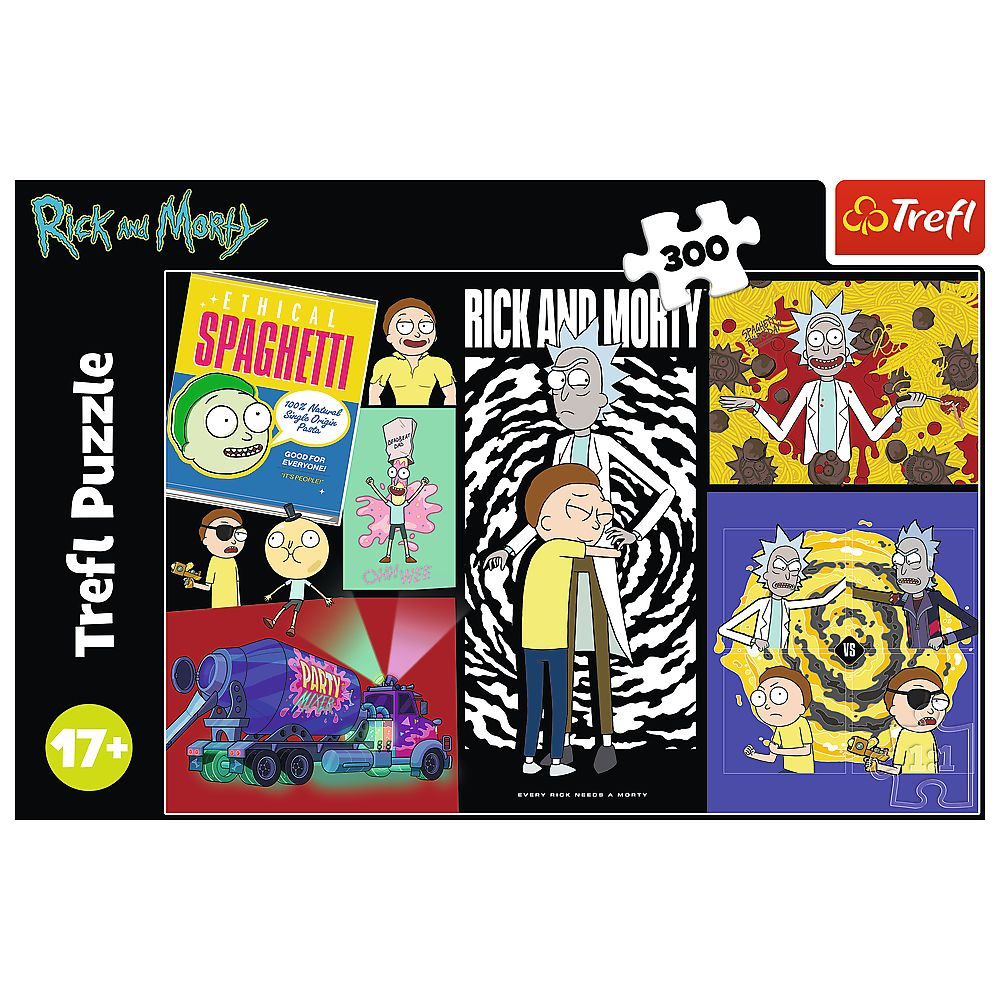 Puzzle trefl 300 rick and morty un loc ciudat in galaxie copii varsta 14 ani - +15 ani [3]