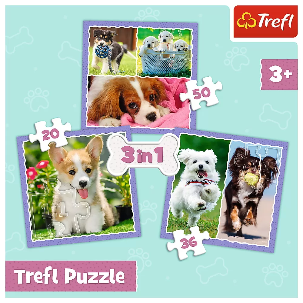 Puzzle trefl 3in1 catelusii adorabili [5]