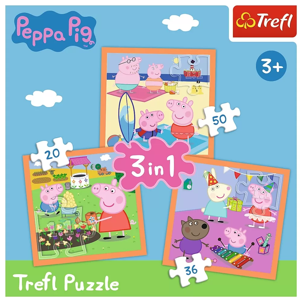 Puzzle trefl 3in1 inventiva peppa pig [5]