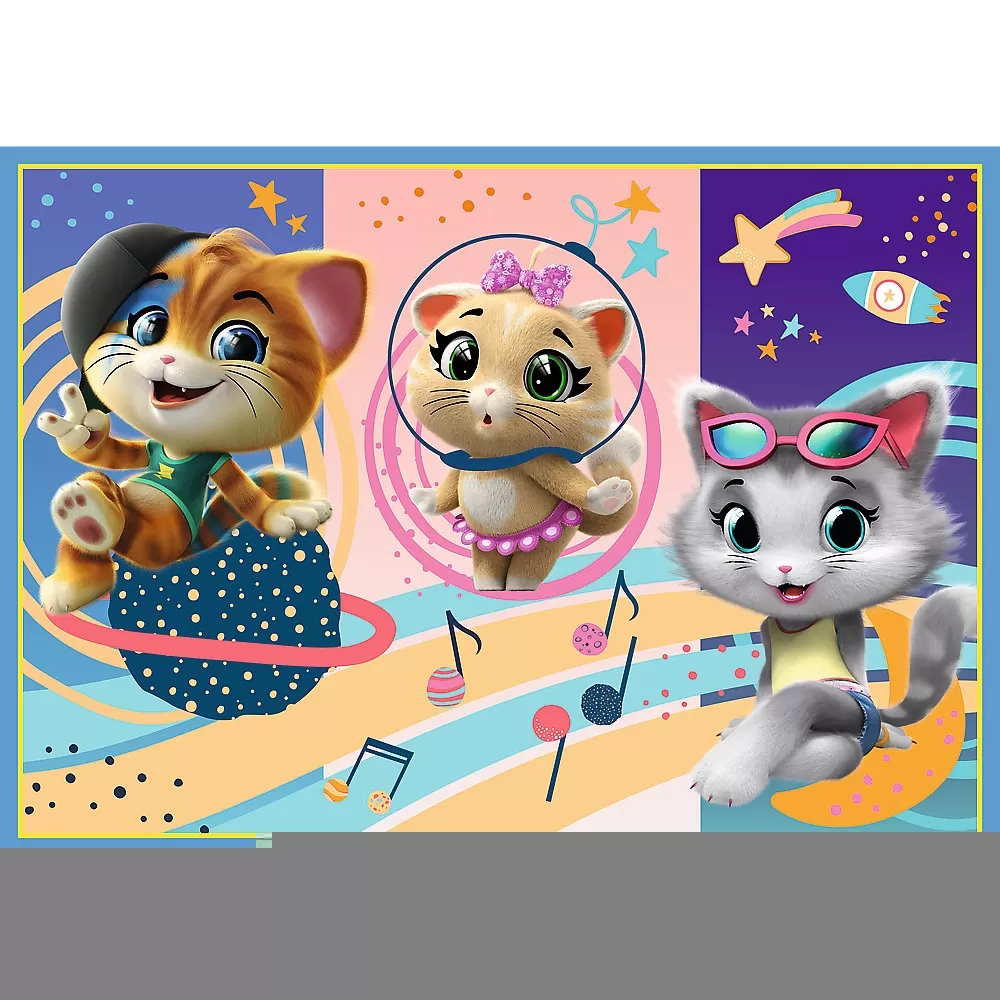 Puzzle trefl 44 cats 4in1 echipa pisicilor [4]