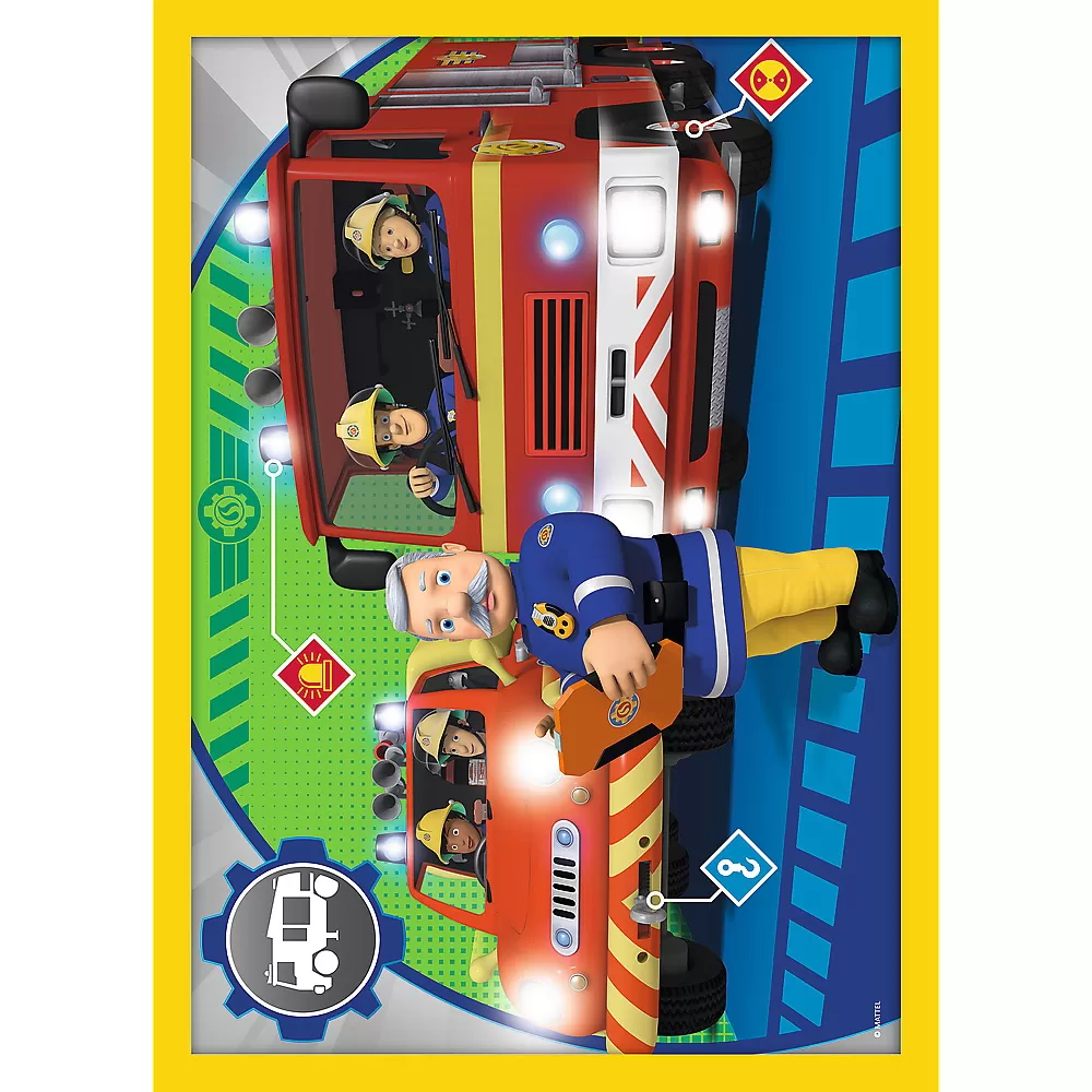 Puzzle trefl 4in1 ajutoarele pompierului sam [5]