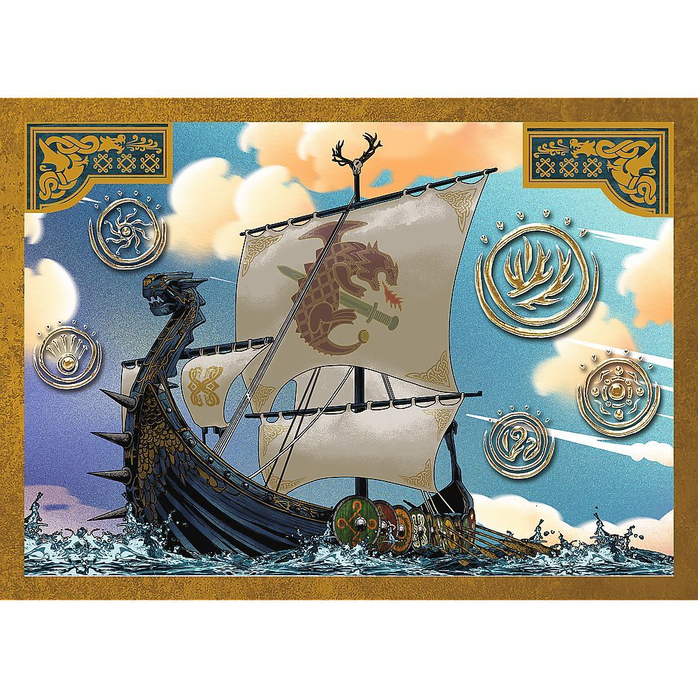 Puzzle trefl 4in1 cum sa iti dresezi dragonul zilele dragonului copii varsta 4 ani - 10 ani [5]