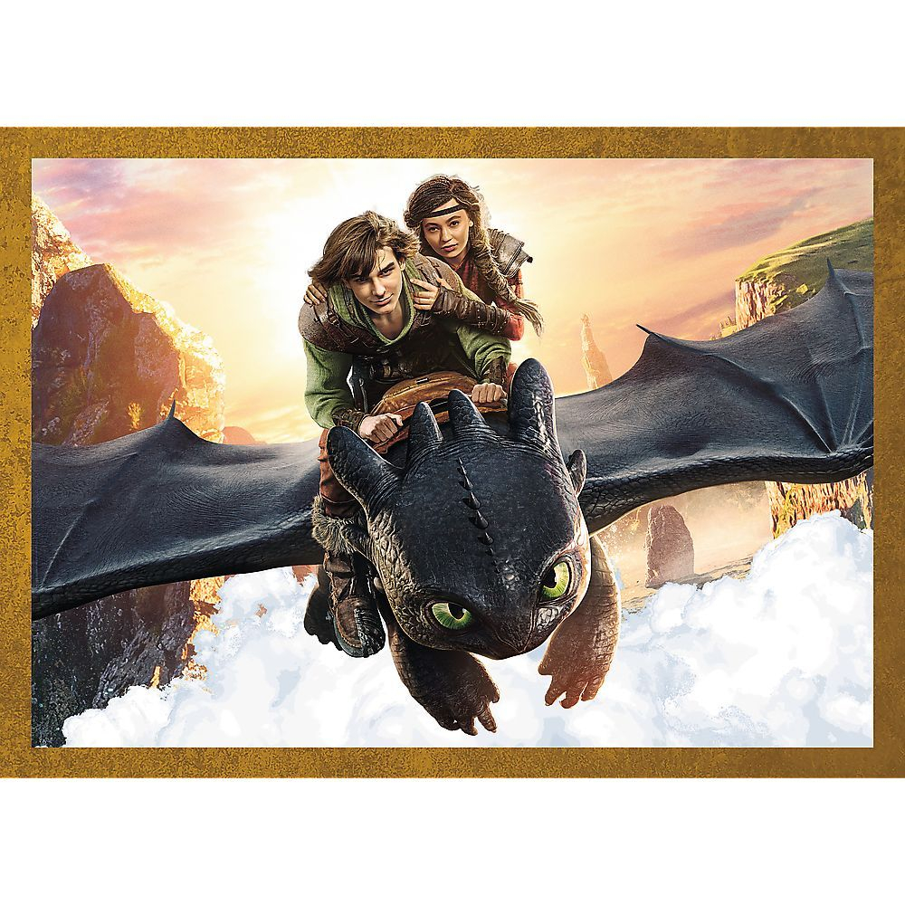 Puzzle trefl 4in1 cum sa iti dresezi dragonul zilele dragonului copii varsta 4 ani - 10 ani [3]