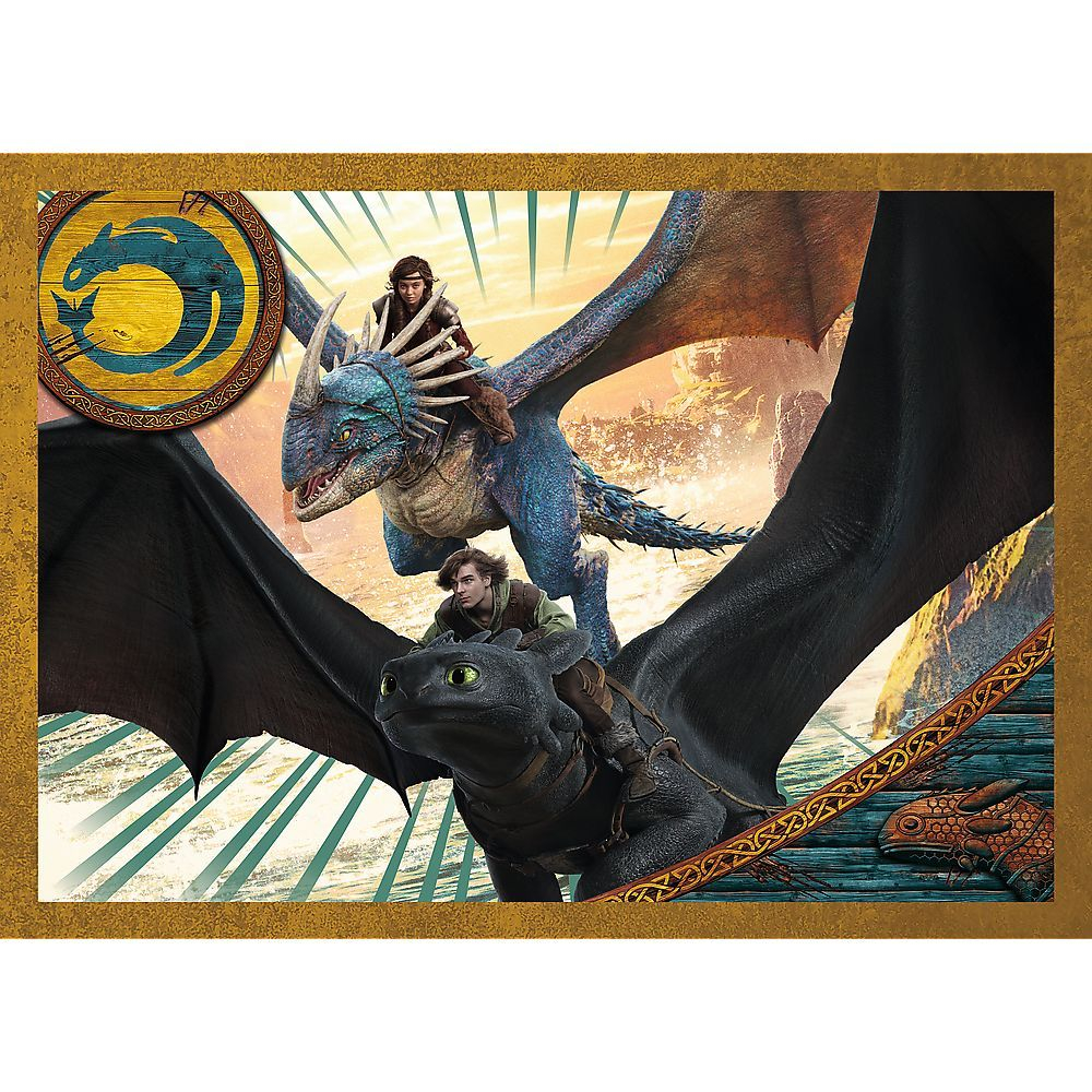 Puzzle trefl 4in1 cum sa iti dresezi dragonul zilele dragonului copii varsta 4 ani - 10 ani [2]