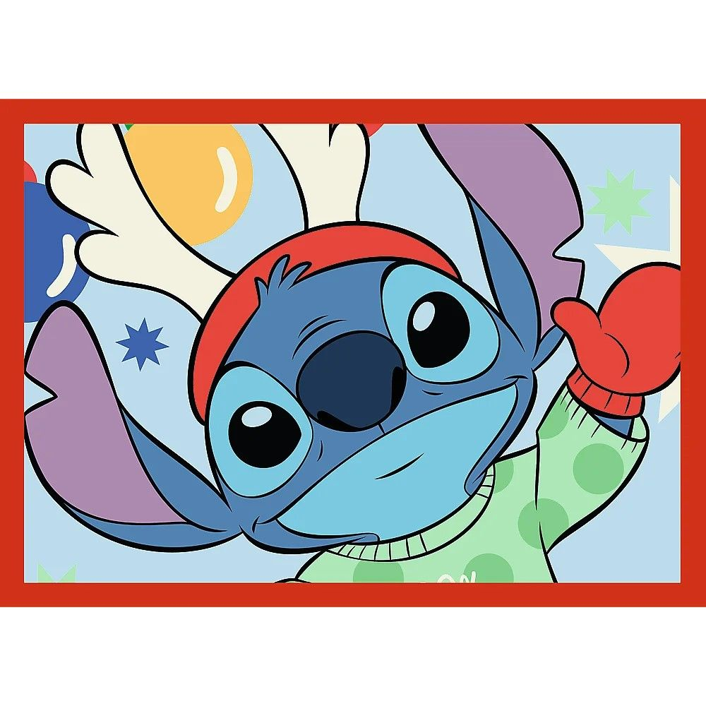 Puzzle trefl 4in1 disney lilo si stitch de craciun copii cu varsta peste 4 ani [4]