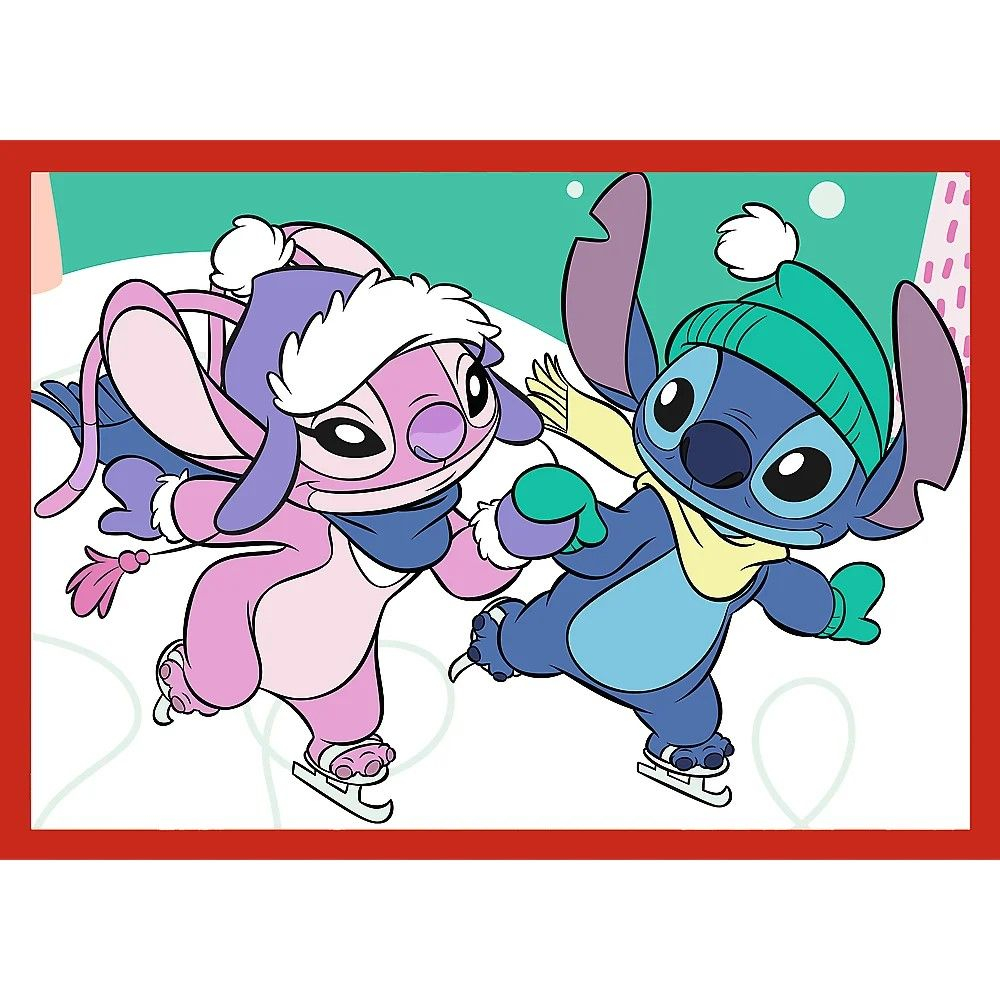 Puzzle trefl 4in1 disney lilo si stitch de craciun copii cu varsta peste 4 ani [2]