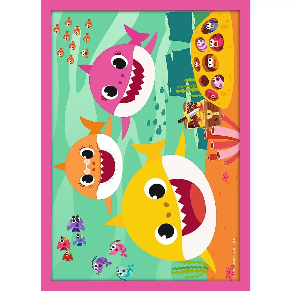 Puzzle trefl 4in1 familia shark [5]