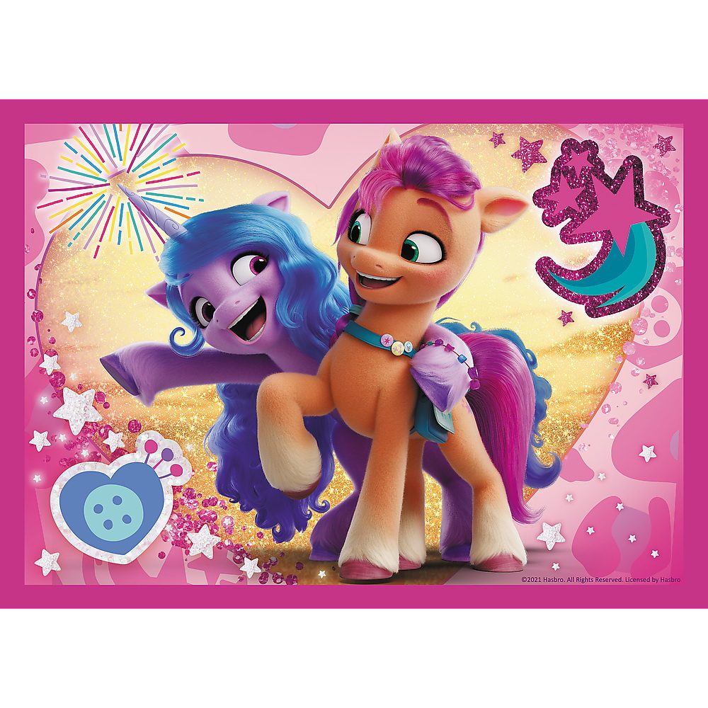 Puzzle trefl 4in1 my little pony - poneii colorati [2]