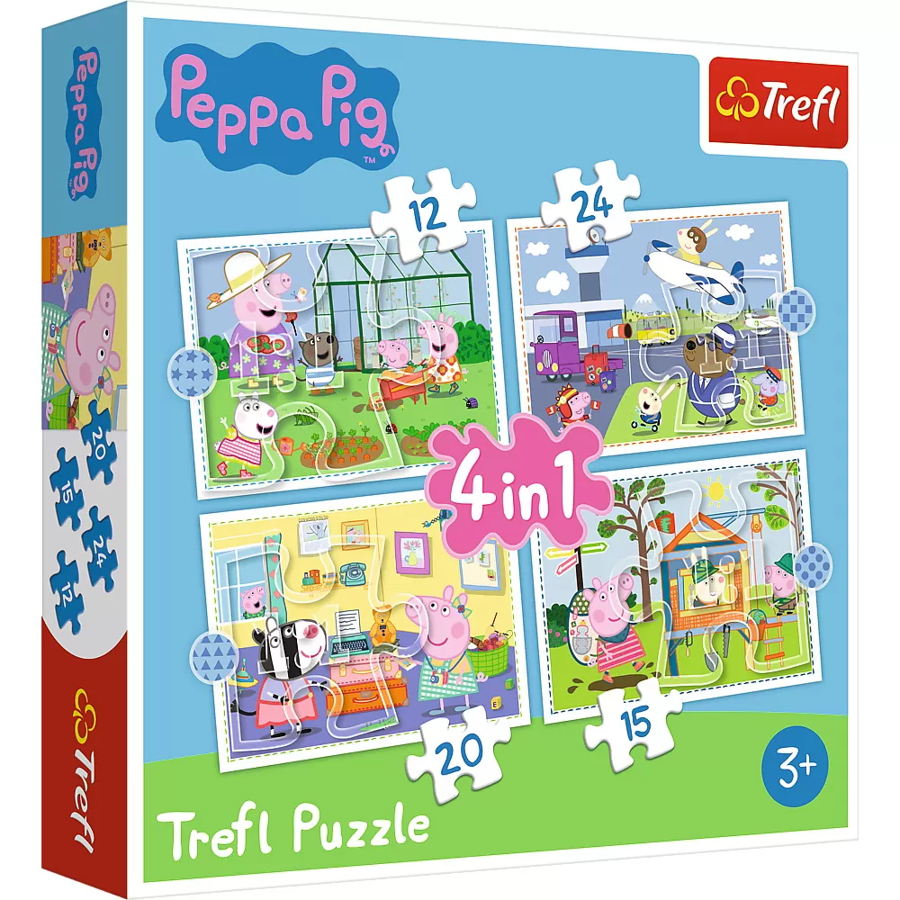 Puzzle trefl 4in1 peppa pig [1]