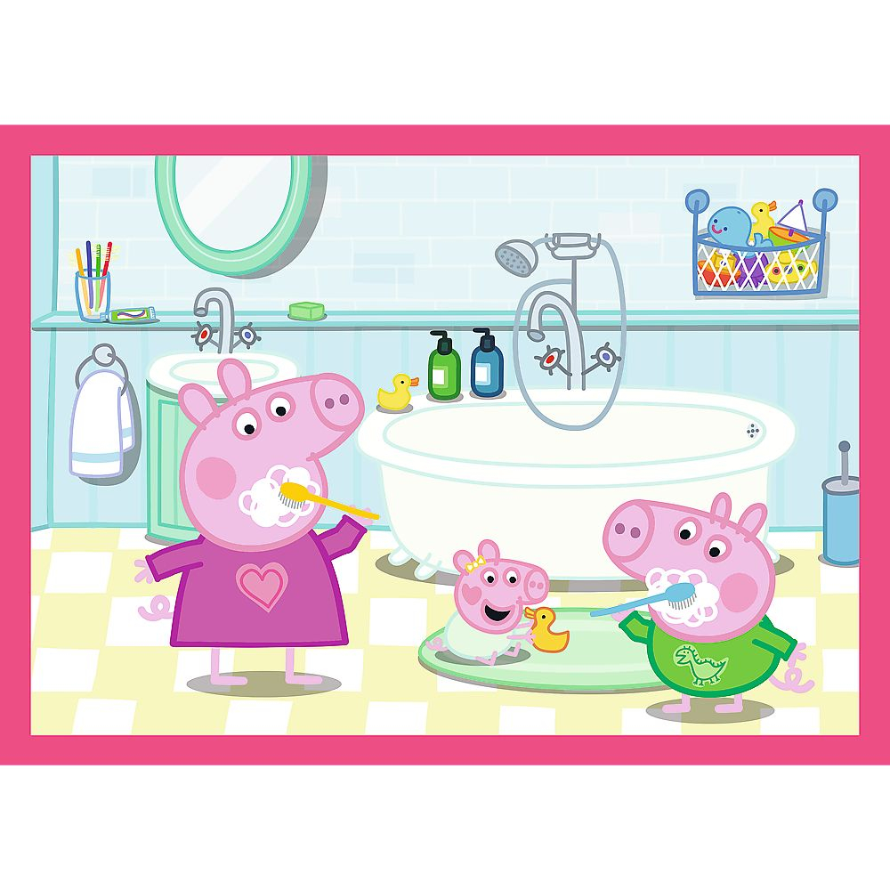 Puzzle trefl 4in1 peppa pig iubeste aventurile [3]