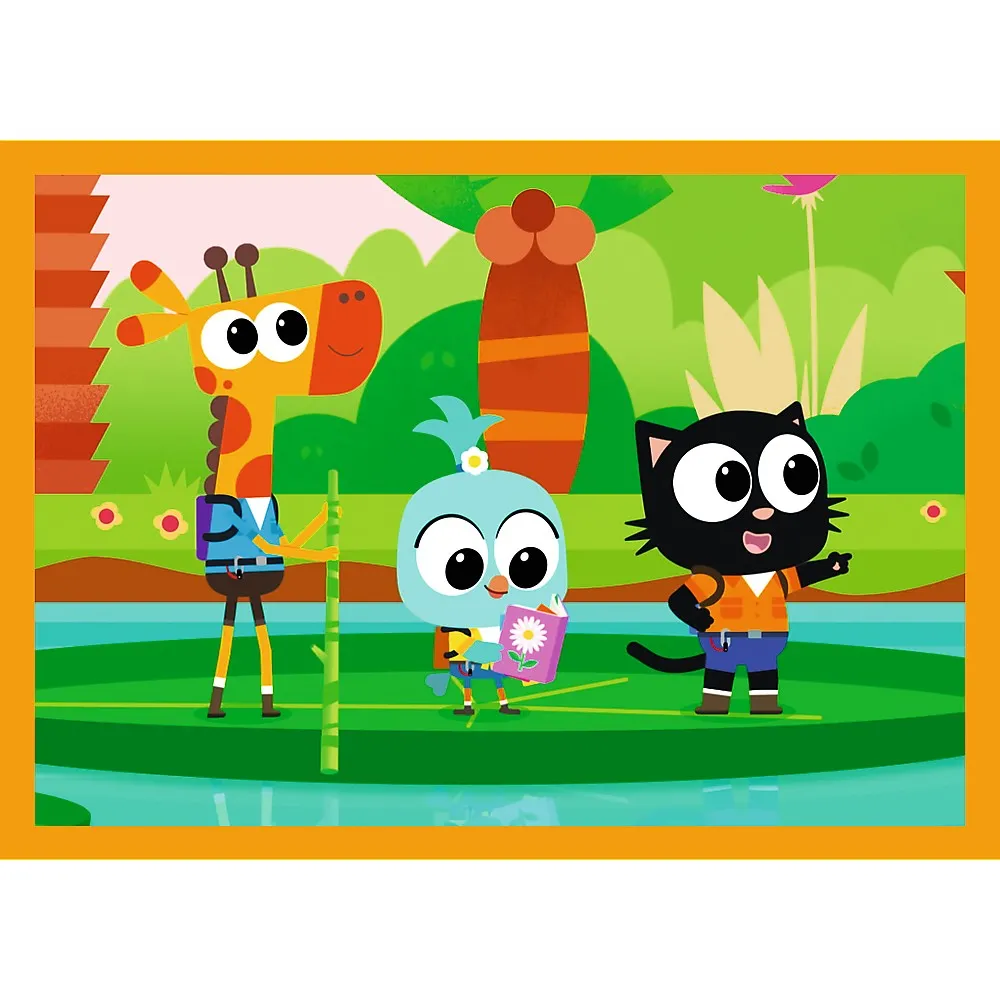Puzzle trefl 4in1 planeta milo intalnire cu milo si prietenii [4]