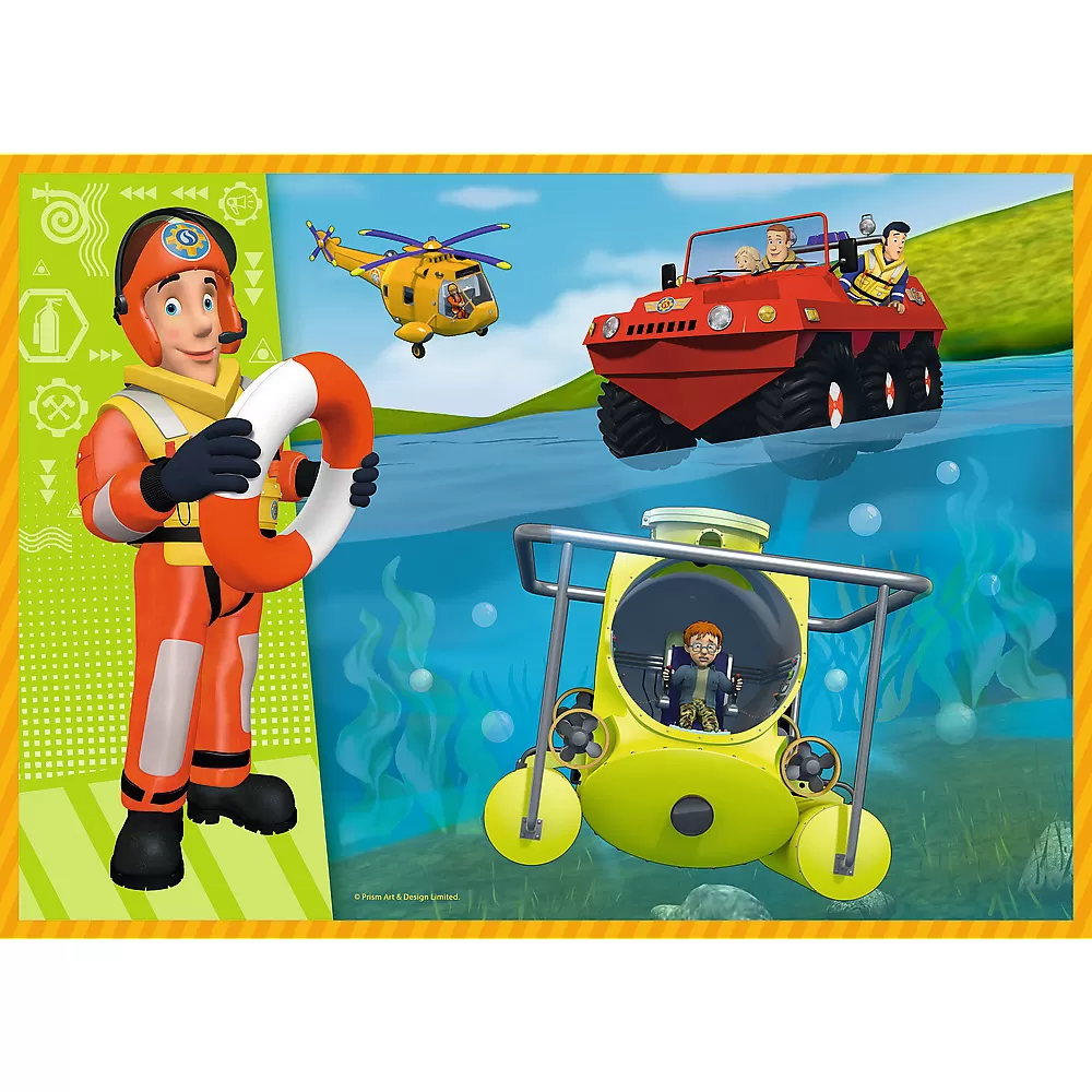 Puzzle trefl 4in1 pompierul sam -  curajosul sam [5]