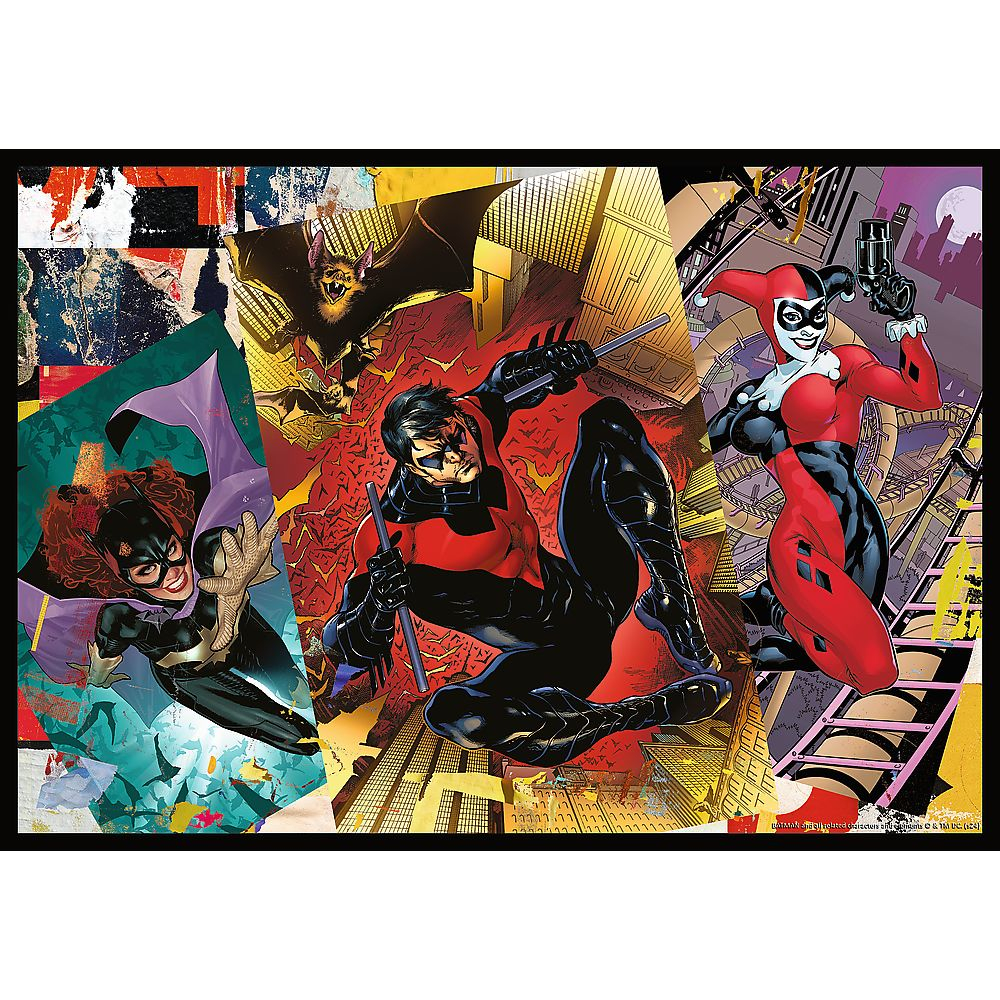 Puzzle trefl 4x250 batman dc batman in actiune [3]