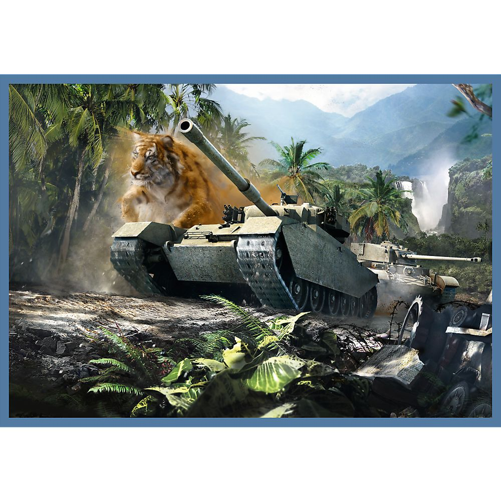 Puzzle trefl 4x250 world of tanks batalie grozava cu tancuri copii varsta 10 ani - +15 ani [4]