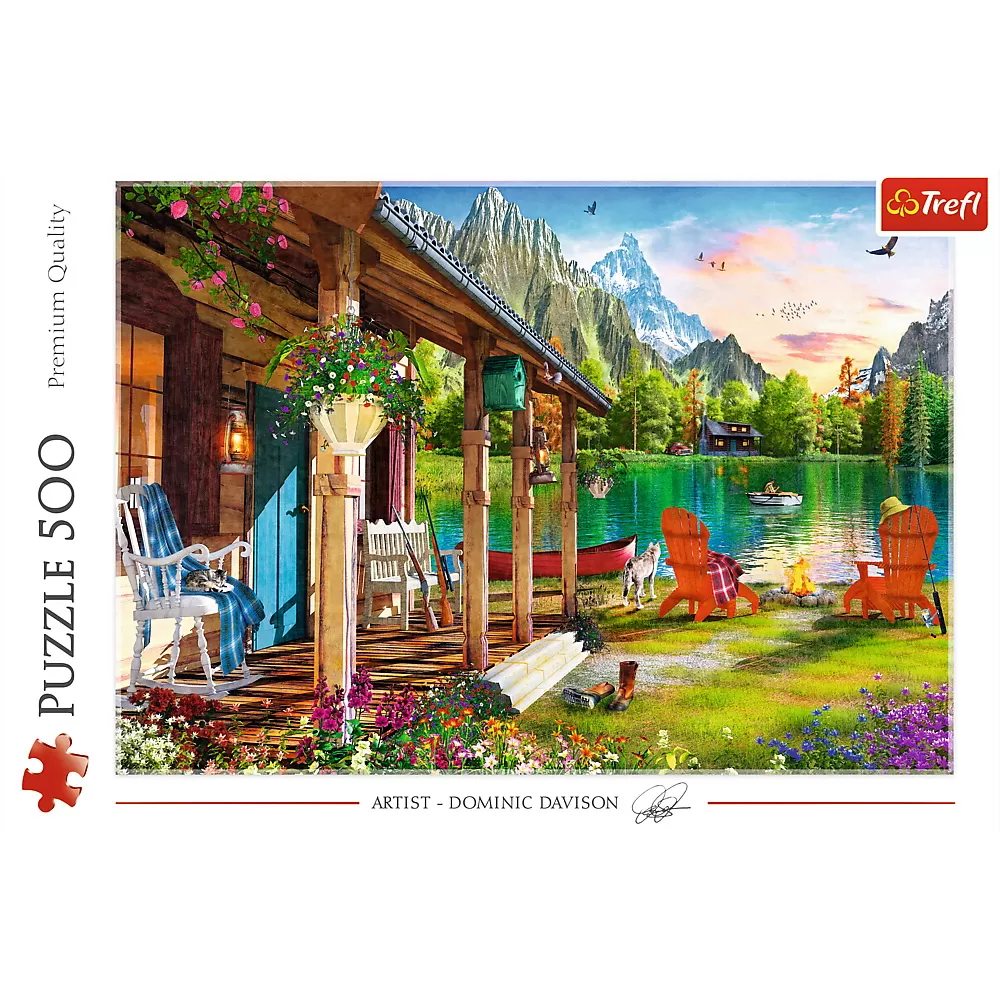Puzzle trefl 500 cabana din munti [3]