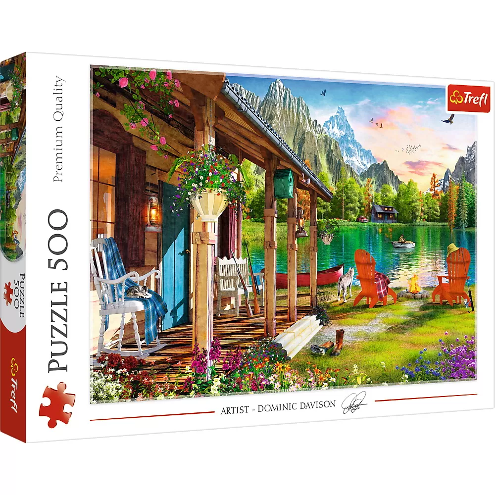 Puzzle trefl 500 cabana din munti [1]