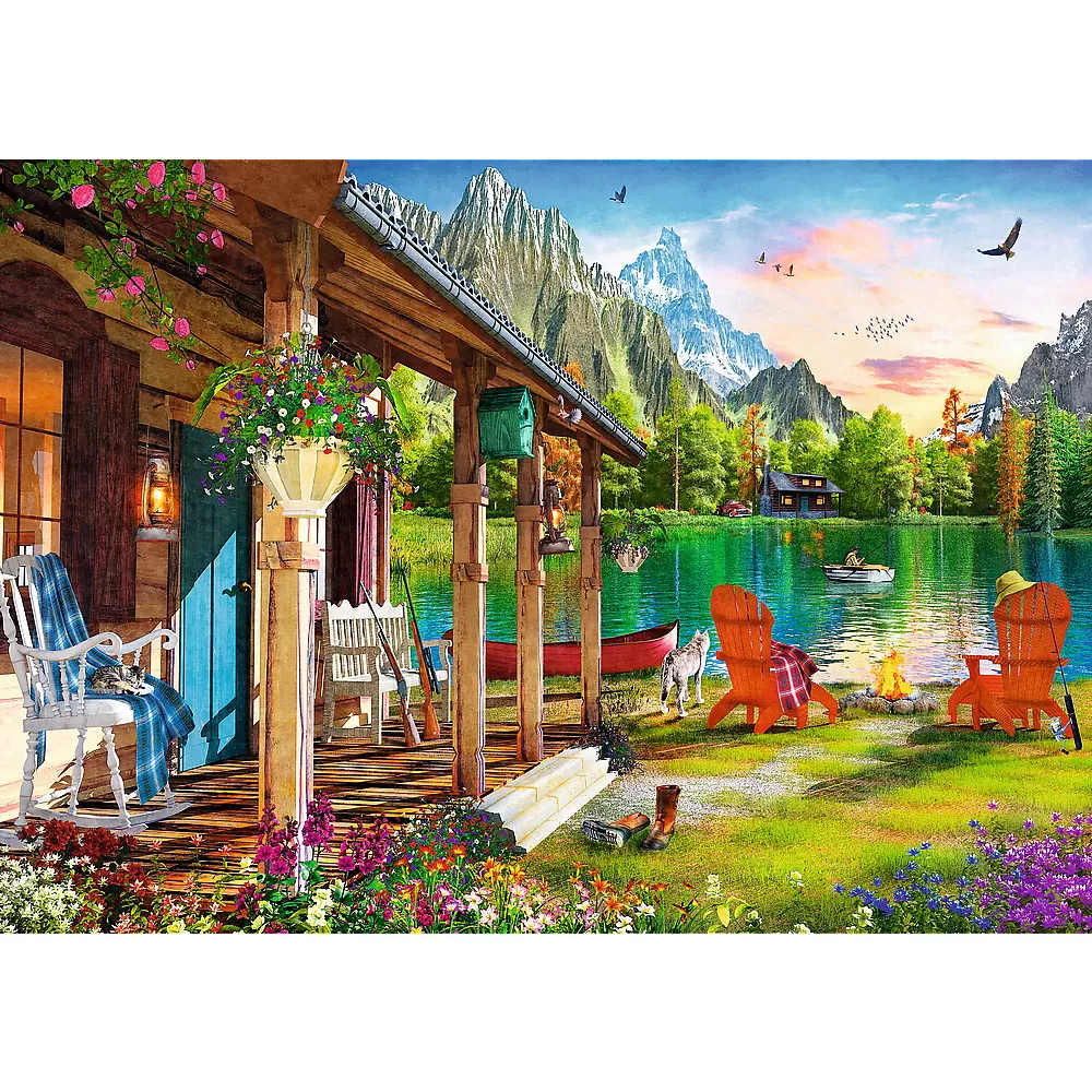 Puzzle trefl 500 cabana din munti [2]