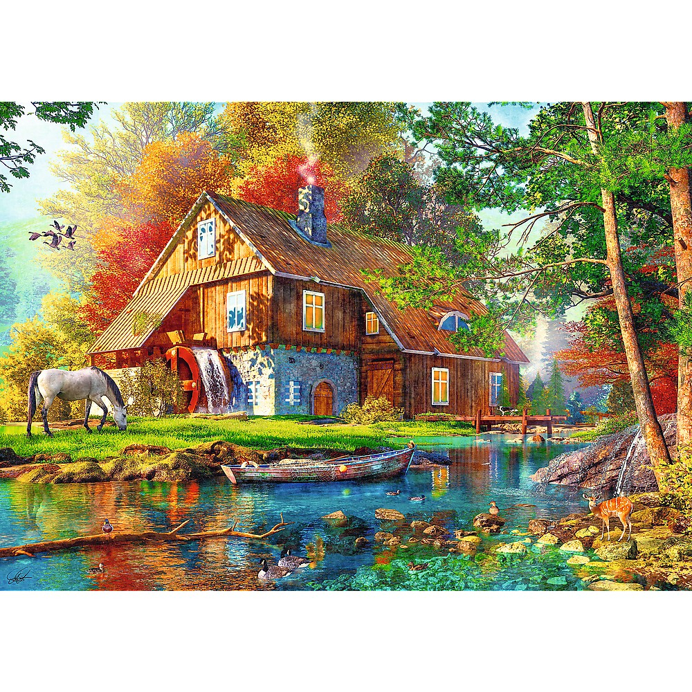 Puzzle trefl 500 cabana langa rau [2]