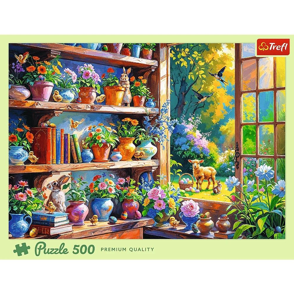Puzzle trefl 500 dimineata de primavara in orangerie copii varsta 10 ani - +15 ani [3]