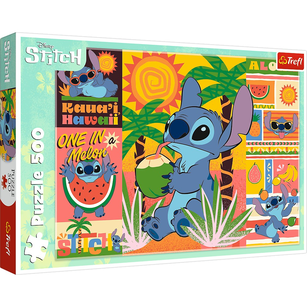 Puzzle trefl 500 disney stitch in vacanta [1]