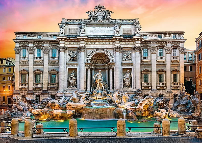 Puzzle trefl 500 fontanna di trevi roma [2]