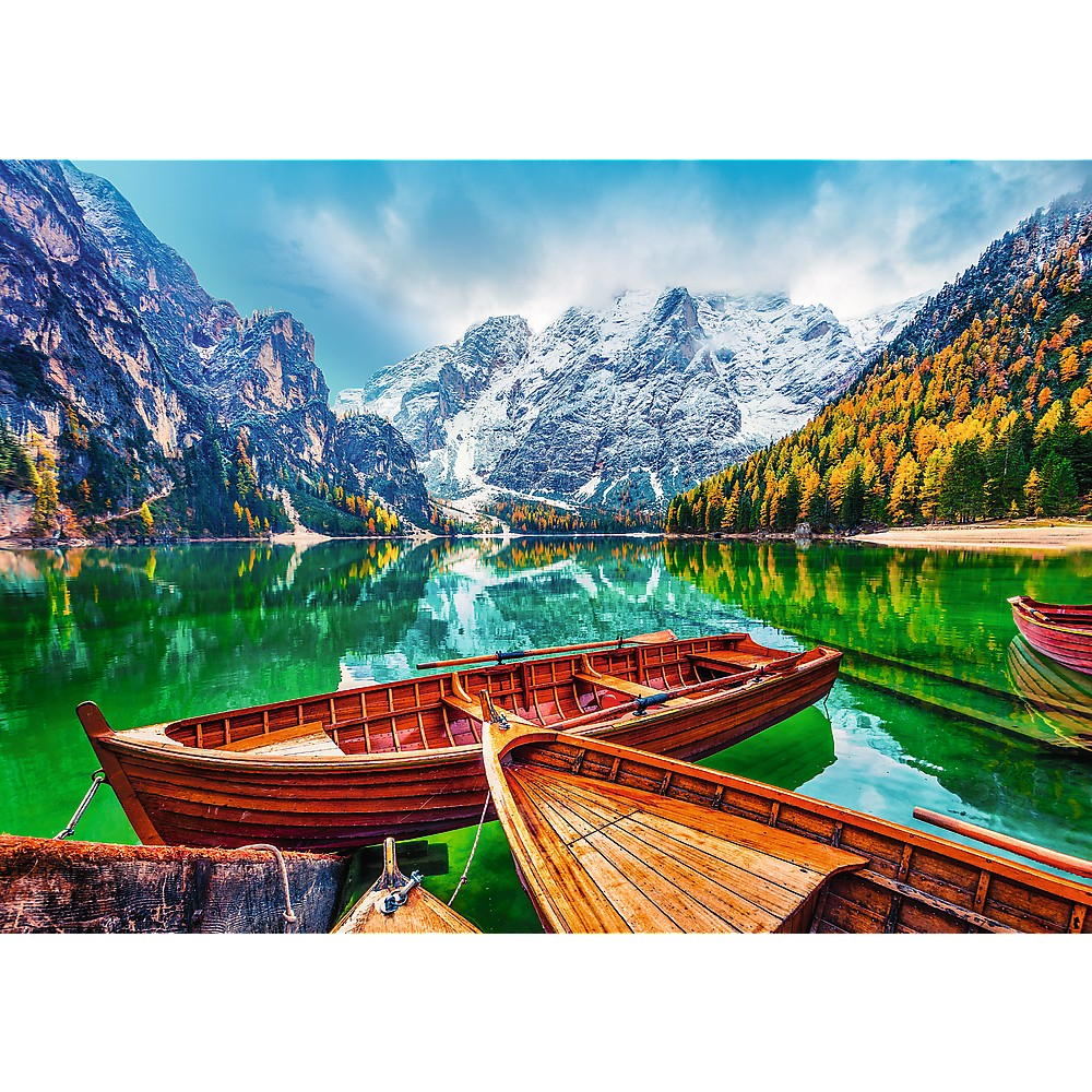 Puzzle trefl 500 lacul braies italia [2]