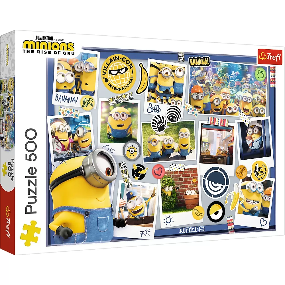 Puzzle trefl 500 minionii colectia foto [1]