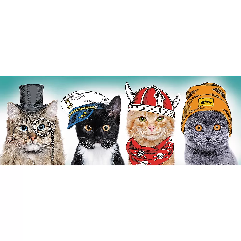 Puzzle trefl 500 panorama o echipa fluffy [2]