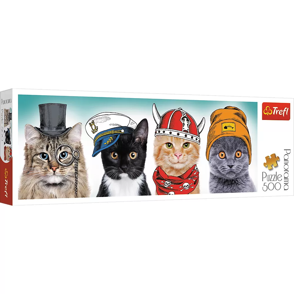 Puzzle trefl 500 panorama o echipa fluffy [1]