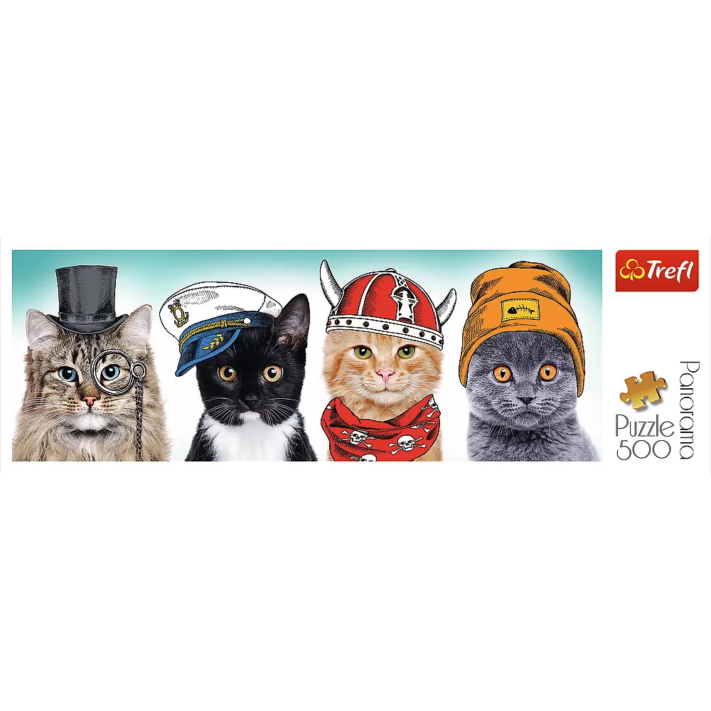 Puzzle trefl 500 panorama o echipa fluffy [3]