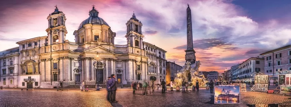 Puzzle trefl 500 panorama piata navona din roma [2]