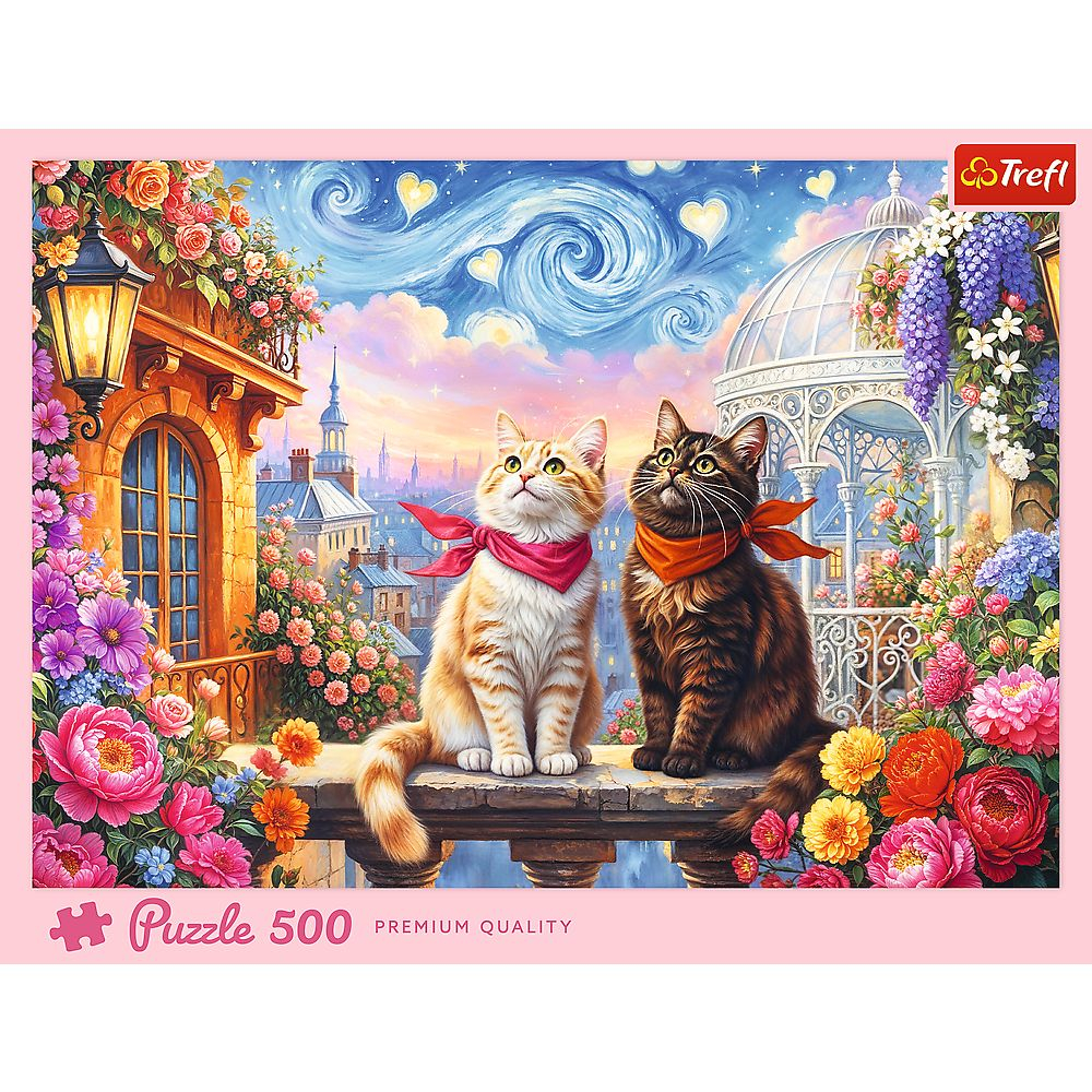 Puzzle trefl 500 pisici indragostite copii varsta 10 ani - +15 ani [3]
