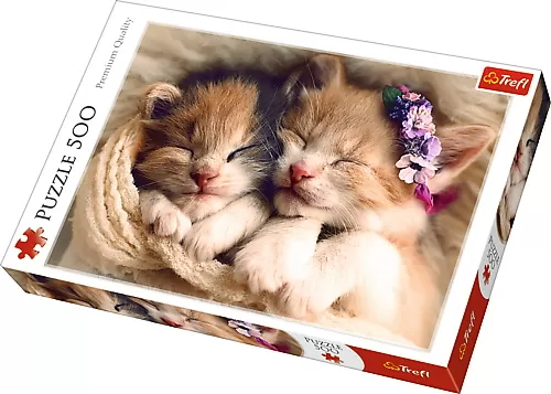 Puzzle trefl 500 pisicute somnoroase [1]
