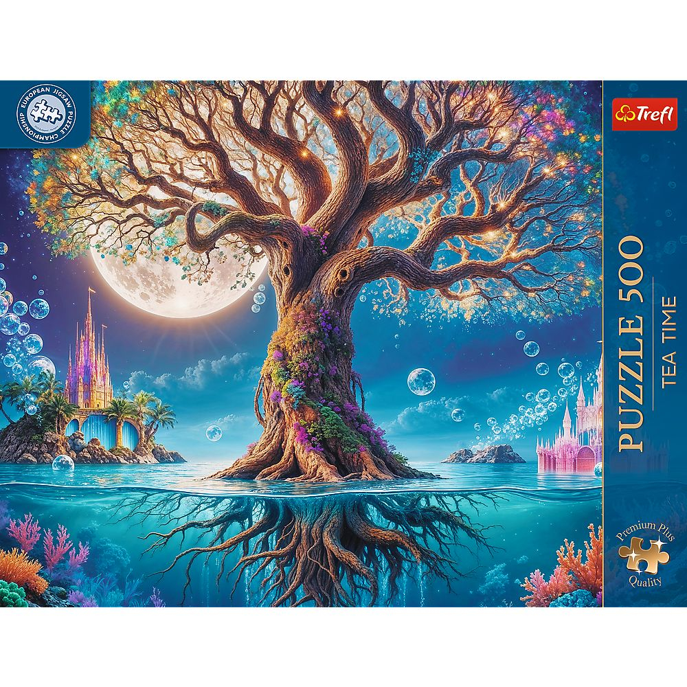 Puzzle trefl 500 premium plus tea time campionatul european copacul magic copii cu varsta peste 10 ani [3]