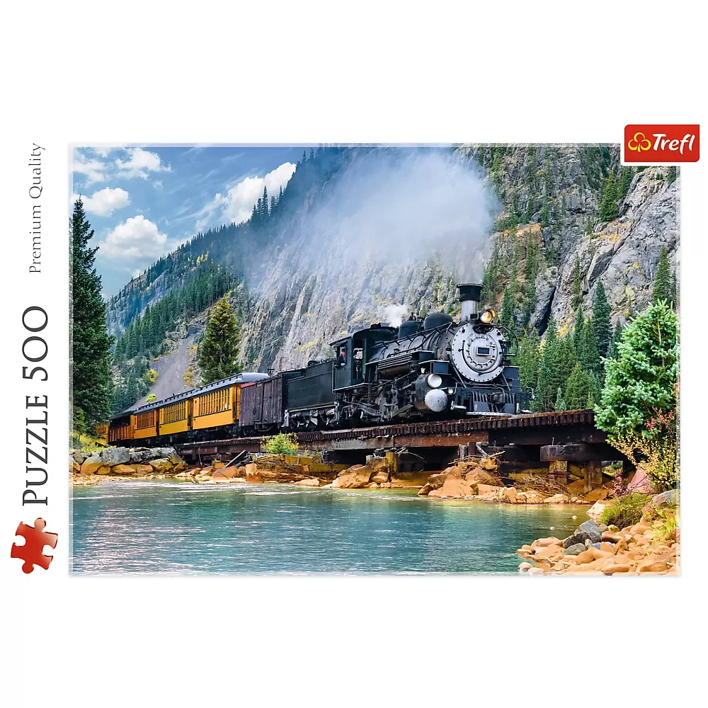 Puzzle trefl 500 tren prin munti [3]