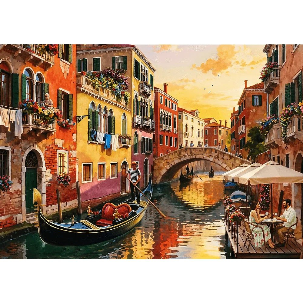Puzzle trefl 500 venetia la apus de soare copii varsta 10 ani - +15 ani [2]