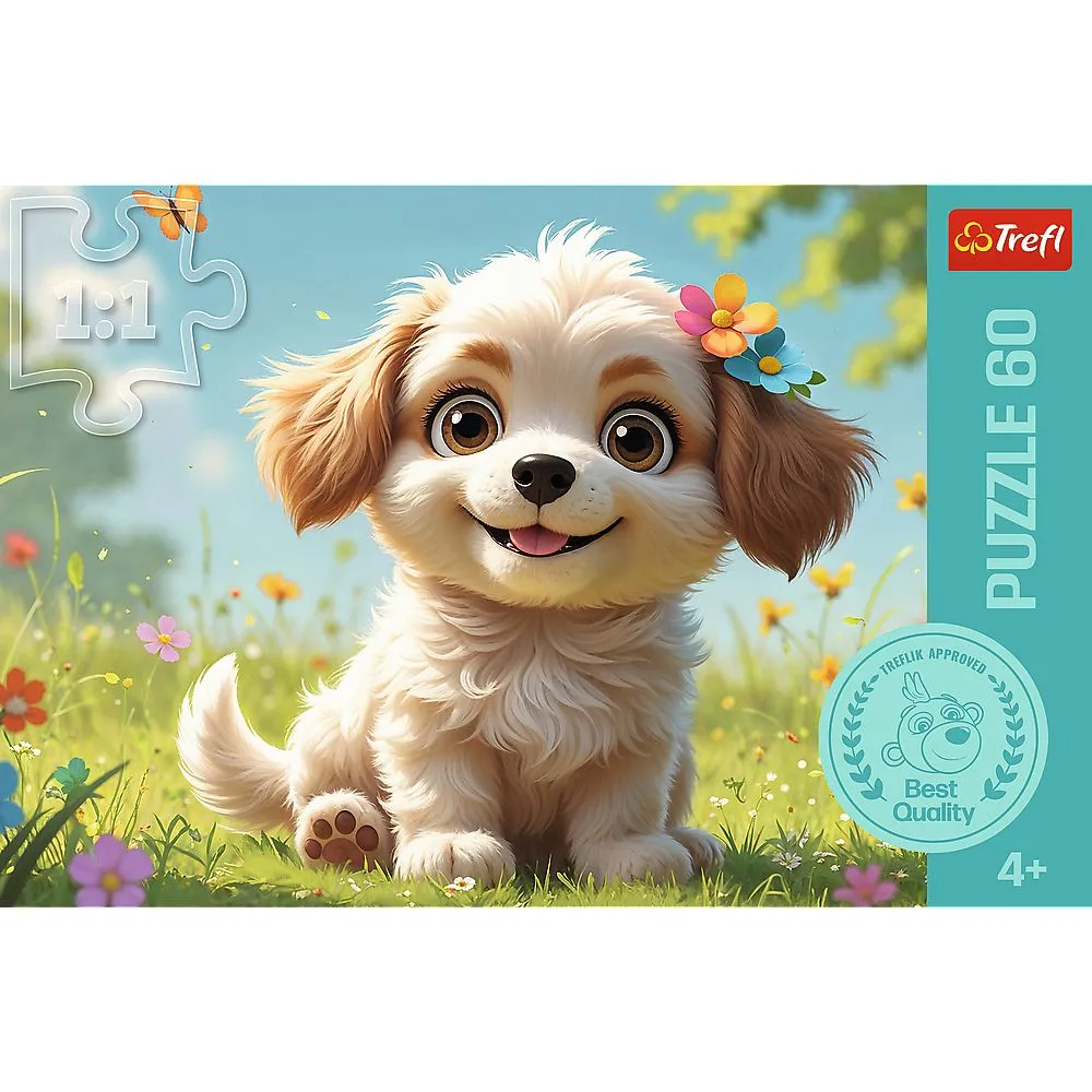 Puzzle trefl 60 fii un catelus, copii varsta 4 ani pana la 8 ani [3]